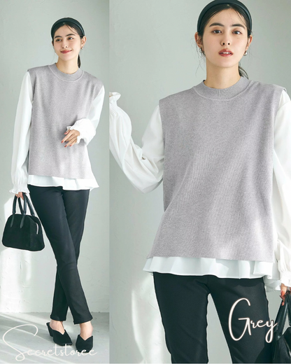 🇯🇵 日本 背心套裝襯衫
Vest set blouse

🔎 ɪᴛᴇᴍ ɴᴏ.： SS-jrbj6407_16