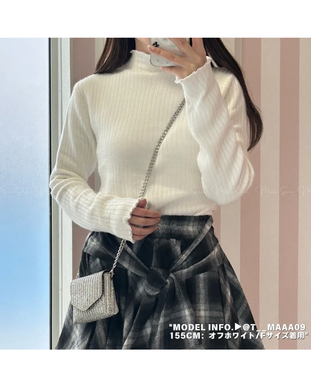 🇯🇵 JAPAN ♥ Ribbed High-neck Knit Sweater ♥ 裹起毛針織上衣 🔎 ɪᴛᴇᴍ ɴᴏ.： SS-jgru11520