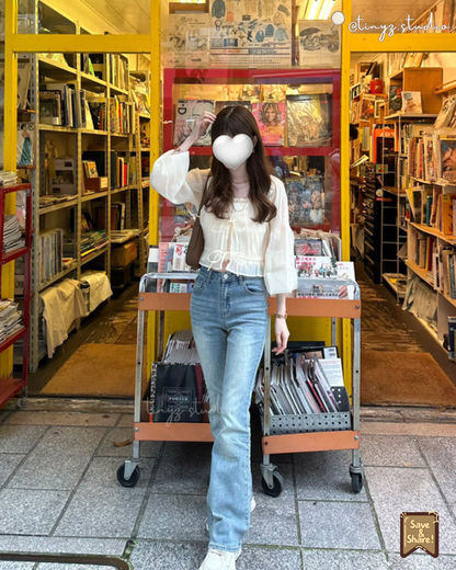 ☁️ 🇯🇵JAPAN ♥ Double Ribbon Chiffon Bolero x Camisole Ensemble 雙緞帶雪紡短外套 x 吊帶背心套裝 jgdk14010