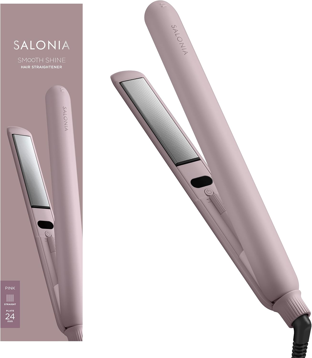 🇯🇵日本 ♡ SALONIA Premium Line Smooth Shine Straightening Iron 絲滑順亮直髮夾 24mm 3色入 SAL23105 サロニア スムースシャイン ストレートアイロン ヘアアイロン 24mm