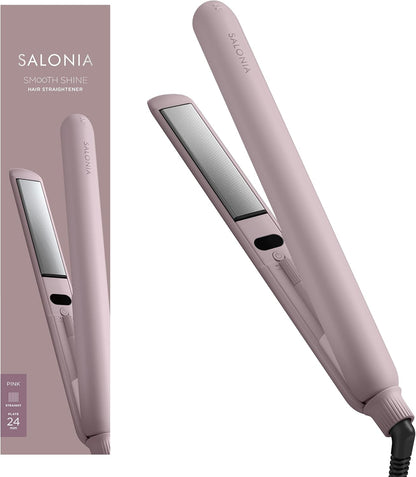 🇯🇵日本 ♡ SALONIA Premium Line Smooth Shine Straightening Iron 絲滑順亮直髮夾 24mm 3色入 SAL23105 サロニア スムースシャイン ストレートアイロン ヘアアイロン 24mm