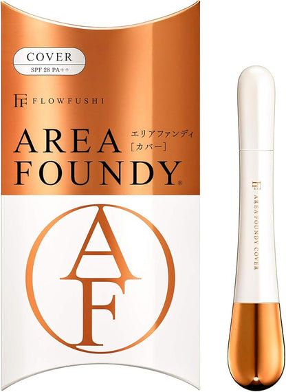 🇯🇵Japan UZU FLOWFUSHI AF Area Foundy Cover Yamato Takumi Double-Headed Concealer and Highlighter Pencil Orange Gold (High Concealer) フローフシエリアファンディCover