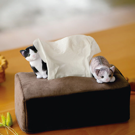 🇯🇵日本 小貓玩捉迷藏面紙盒套 Kitten hide-and-seek box tissue cover