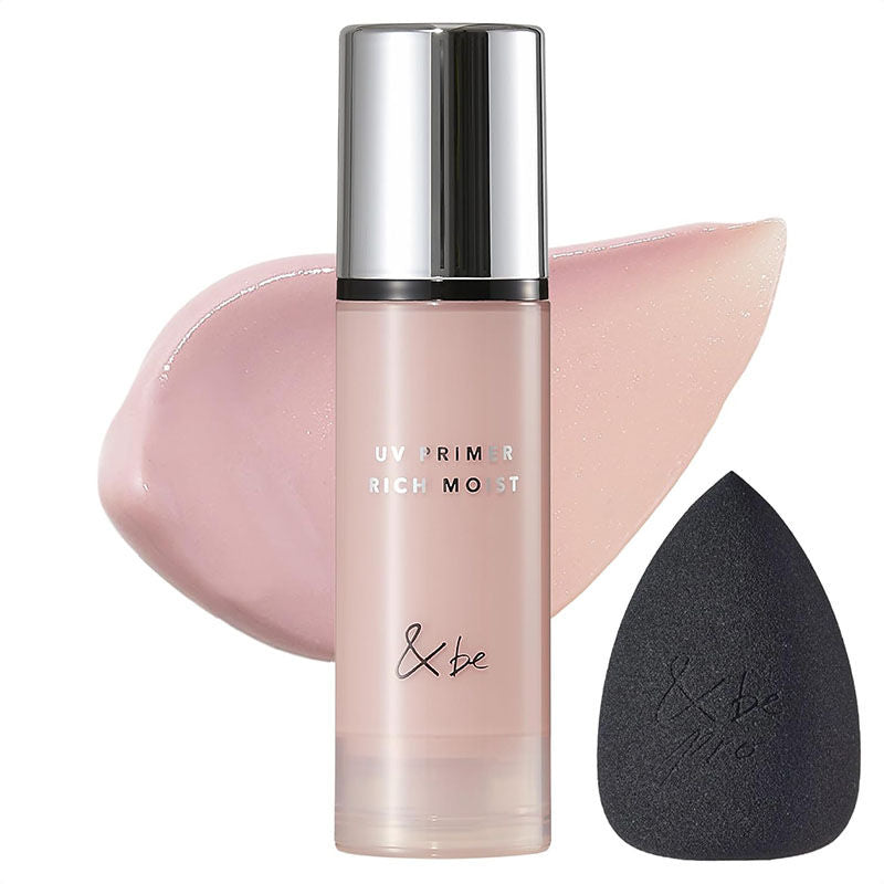 🇯🇵日本 ♥ &be UV Primer Rich Moist SPF50+PA++++ 三效合一防曬提亮高效保濕妝前隔離乳 \ 集亮膚修護、防曬和精華於一身，搽完即刻有自然水潤光澤肌 ‪/ UVプライマーリッチモイスト