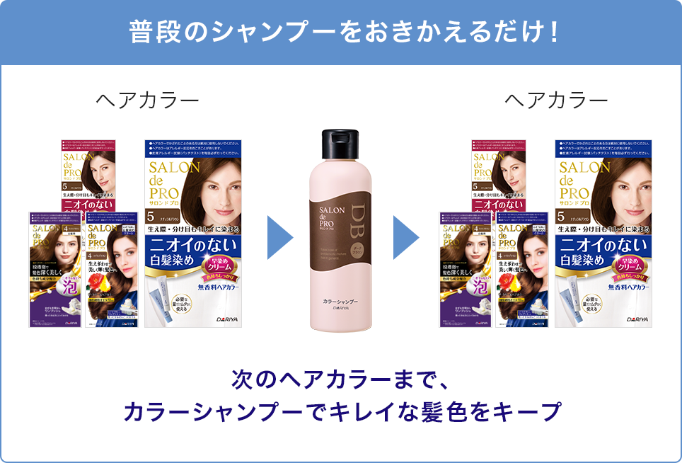 🇯🇵日本 DARIYA Salon de Pro 白髮用染髮護理鎖色護色洗髮水 Hair Color Shampoo 300ml