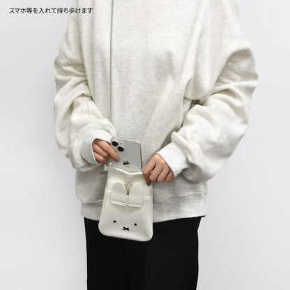 🇯🇵Japan♡ Miffy IIIIpocket Smartphone Mobile Phone Bag Pouch Lightweight Mini Side Crossbody Bag Shoulder Smartphone Mobile Phone Bag Pouchイーポケットグルマンディーズミッフィーダイカットスマートフォンポーチフェイス