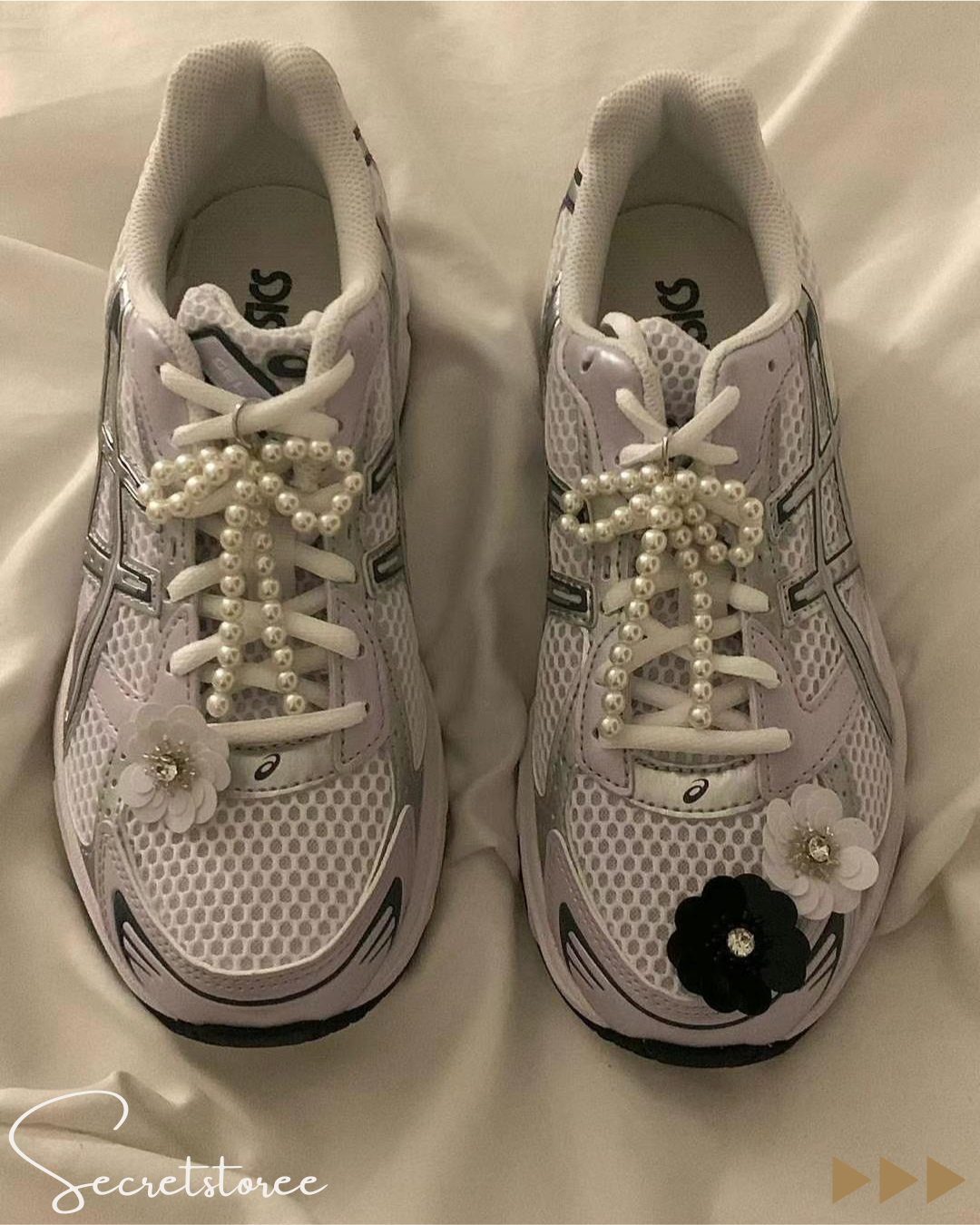 🇰🇷Korean-made pearl bow shoe buckle decoration (one pair) ★ Product No.🔎 SS-sb111850