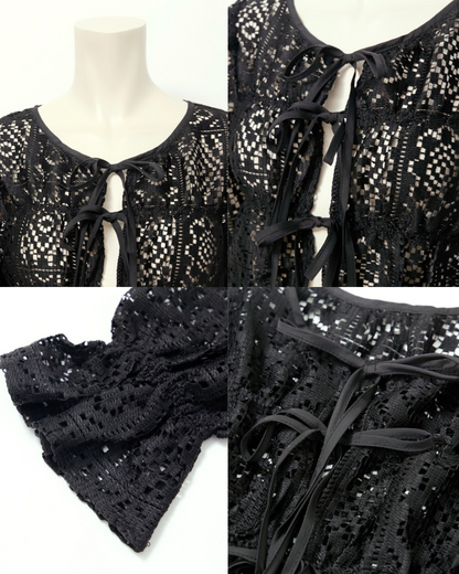 🇯🇵日本 鉤編蕾絲褶飾上衣 
◇ Crochet lace shirred top

🔎 ɪᴛᴇᴍ ɴᴏ.： SS-js2551106020