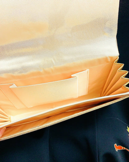 🇯🇵JAPAN Vintage ♡ Bags (Frame Purse/Frame Clutch/Kuchi Bag/Wallet)｜ 🇯🇵Japanese Vintage♡ Handbags (Gold Nishiki Woven Nishijin Woven Japanese Handbags/Pocket Gold Bags/Purse Bags)｜🔎 ss-vin098 &amp; ss-vin100