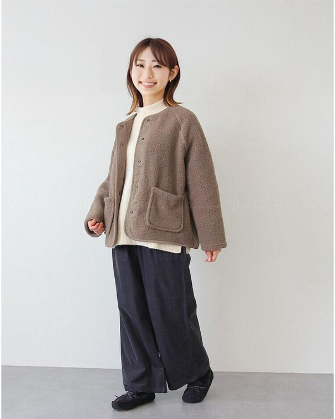 🇯🇵 JAPAN ♥ iro no hi Lambswool coat  ♥ 羊羔絨外套 🔎 ɪᴛᴇᴍ ɴᴏ：SS-JS25706