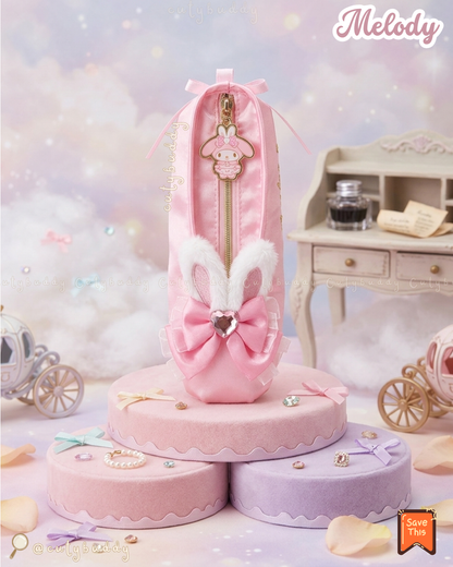 🇯🇵日本♡ SANRIO Bunnies Ballerina 兔仔芭蕾舞者造型系列 芭蕾舞鞋形收納袋