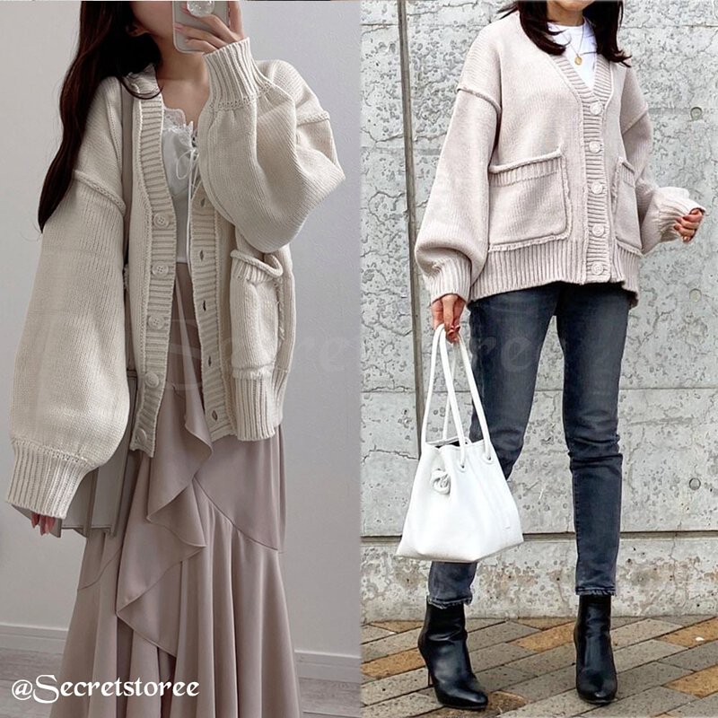 🇯🇵日本 ￨ 百搭流蘇口袋針織外套（8色入）[ss-San955]