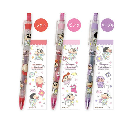 🇯🇵日本 蠟筆小新筆套裝 SHINCHAN pen set KS-5540793PS クレヨンしんちゃん ノック式ゲルペン6本セット パジャマフレンズ