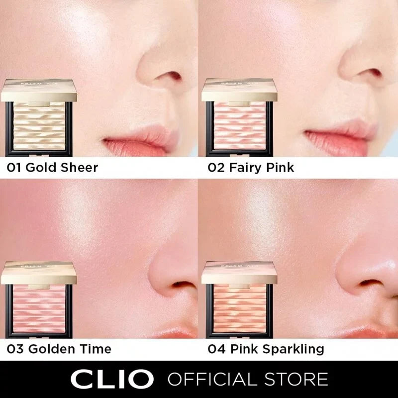 🇰🇷韓國｜MAC生薑平替 大部分人都適合的高光｜CLIO Prism Air Highlighter（01，02色）波紋打亮水波紋打亮腮紅