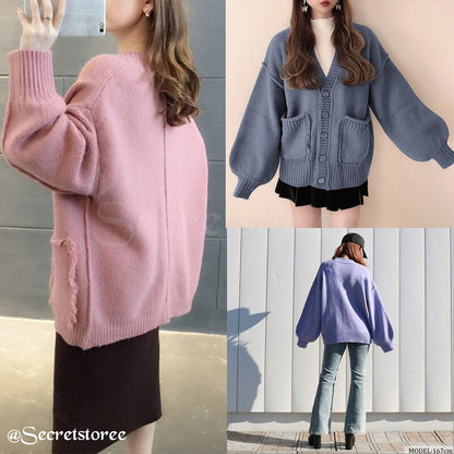 🇯🇵日本 ￨ 百搭流蘇口袋針織外套（8色入）[ss-San955]