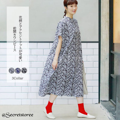 🇯🇵日本 ￨日系感滿滿花花連身裙 one-piece 花柄ピース