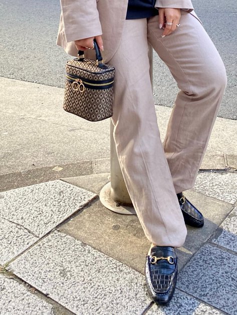 🇯🇵日本｜復古感十足｜MOUSSY MONOGRAM VANITY 水桶袋 モノグラム バニティーバッグ バッグ