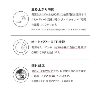 🇯🇵日本 SALONIA 2用電髮棒 2 Way Straight & Curl Iron サロニア ストレート カール2WAYヘアアイロン 32mm