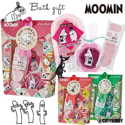 🇯🇵日本 MOOMIN VALLEY小巧沐浴組禮盒(3款)  Bath set ムーミン プチバスギフト しらかばの森  グリーン調でウッディな香りのバスセット