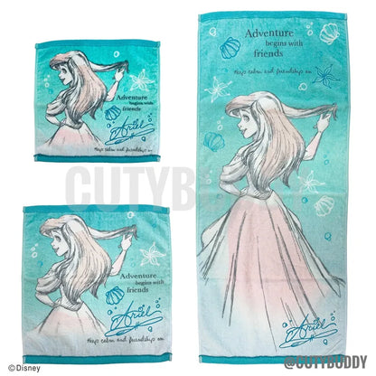 DISNEY Japan Disney Antibacterial Deodorant Mini Towel - Ariel ディズニープリンセスリトルマーメイドアリエル