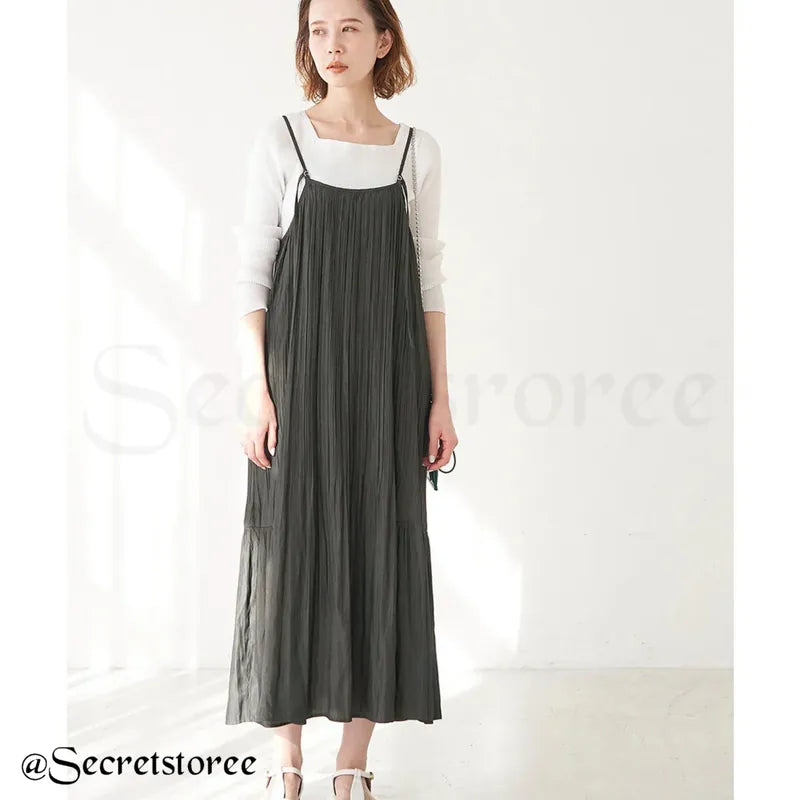 🇯🇵Japan ROPE' PINIC [2WAY] Pleated Sling Dress SS-RO1392EW26049
