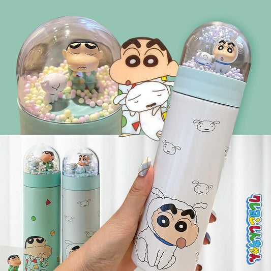 🇰🇷韓國 蠟筆小新水晶球不鏽鋼保溫杯350ml SHINCAN thermo bottle