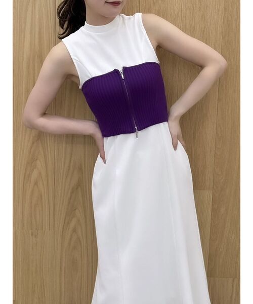 (50%off)🇯🇵 JAPAN ♥ Double-Zip Ribbed Knit Bustier 雙拉鍊羅紋針織背心 (2色) jr5693