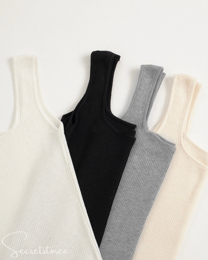 🇰🇷韓國｜百搭素色彈力顯瘦顯胸背心（4色入）
★ 產品編號🔎 SS-ks4fb27800