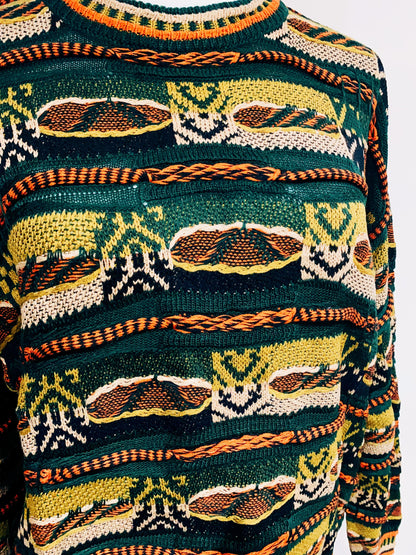 🇯🇵日本古著｜ VintageClothes -  古瓜紋冷衫 Notorious Sweater  Coogi style 🔍ss-vin379