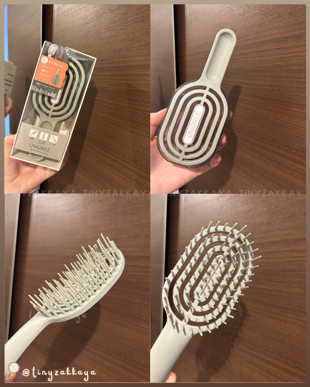 🇯🇵日本 ♥ UNIQREE 4way Smooth Hairbrush 4way順滑髮梳 ＼即使再忙碌也能省時又輕鬆！每天都能進行的美髮護理✨／ UNIQREE 4wayスムースヘアブラシ