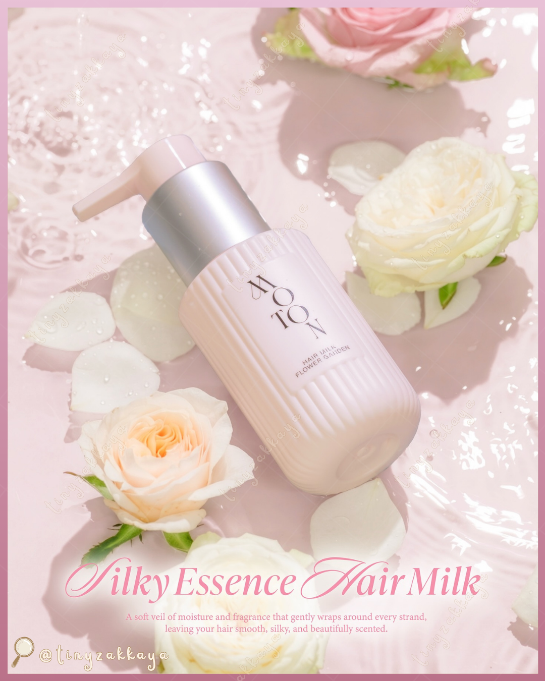 🇯🇵JAPAN ♥ MOTON Silky Essence Hair Milk 💐 Flower Garden 絲滑精華護髮乳 95g シルキーエッセンスヘアミルク フラワーガーデン