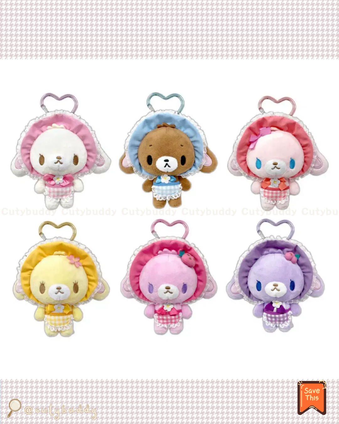 (2月18日截單) 🇯🇵日本預訂 ♡ SANRIO NIC x Sugarbunnies 系列💗 吉祥物糖果兔登山扣 (6款)