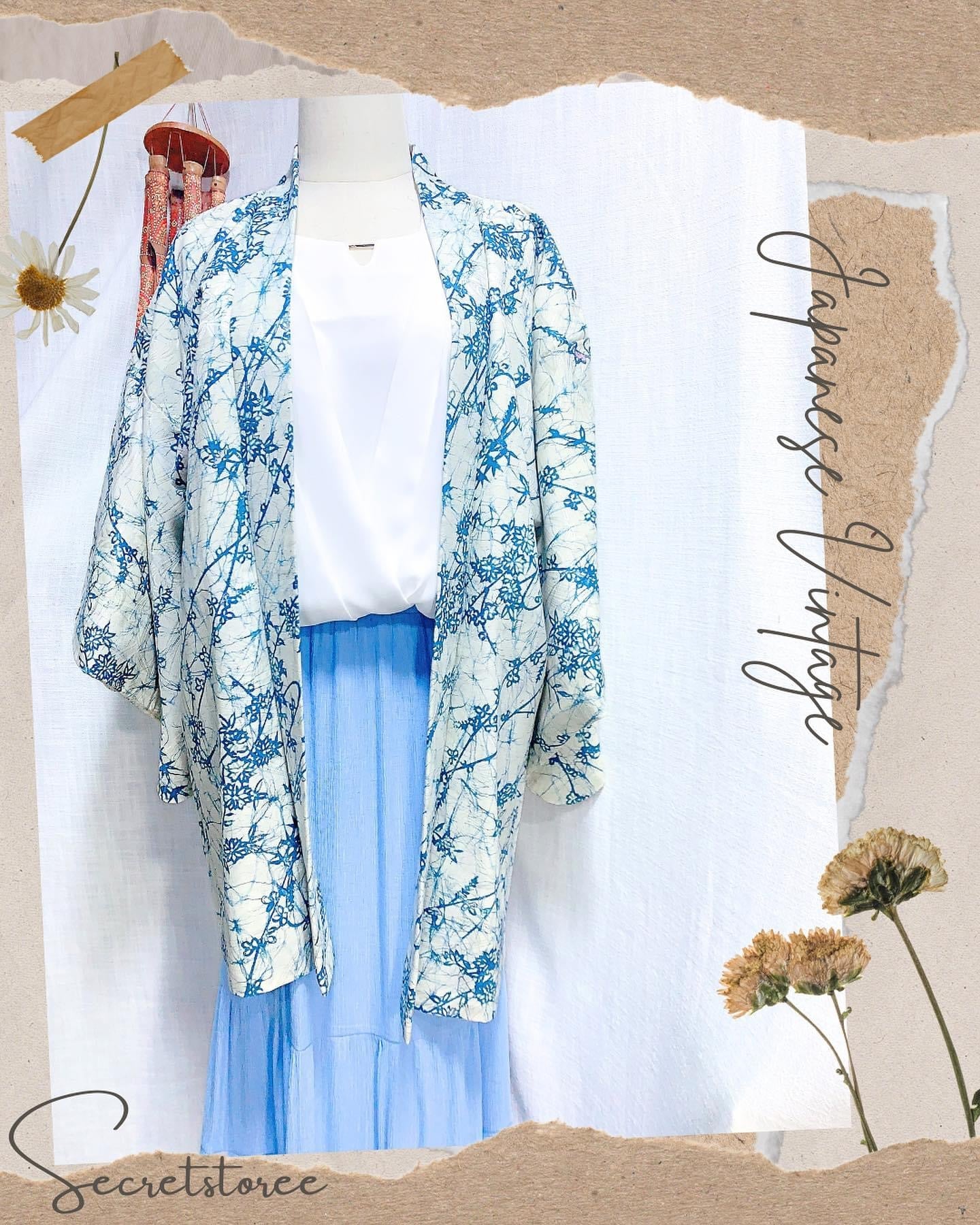 🇯🇵JAPAN Vintage ♡ Clothes(Haori/Kimono/Yukata)｜ 🇯🇵日本古著 ♡ 伝統百搭衣服💮(👘羽織/和服/浴衣)｜🔎SS-vin035