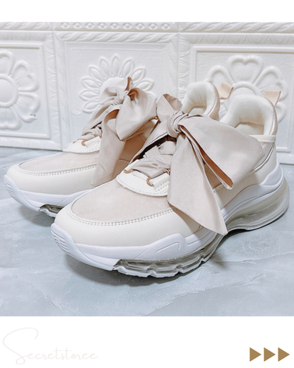 🇯🇵Japanese Big Bow 2way Lace-Up Sneakers (Two Colors)✨
 ★ Product Number 🔎 SS-JGZR1046