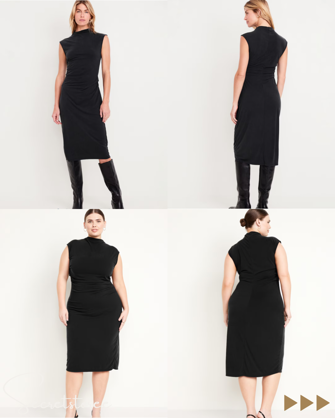 修身皺摺連身裙 ★產品編號🔎 SS-jon508730