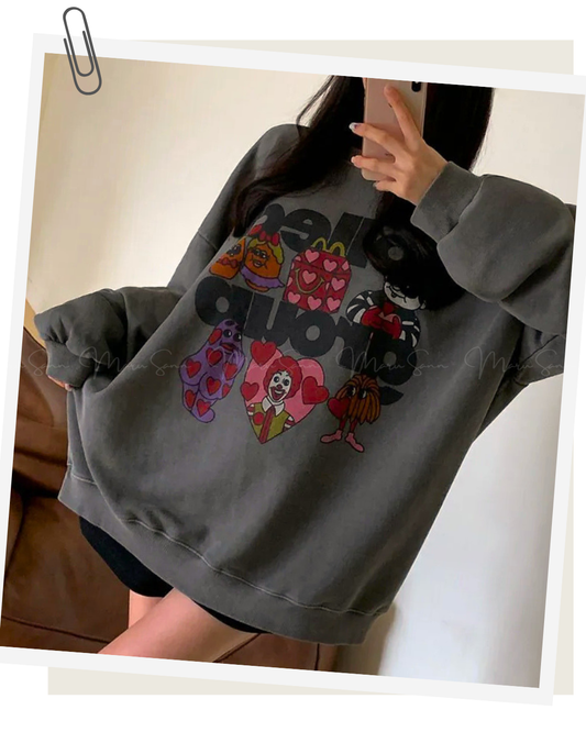 🇰🇷KOREA ♥ 歡樂兒童餐Collect Group角色印花衛衣 Hoodie 🔎SS-KSS98905788
