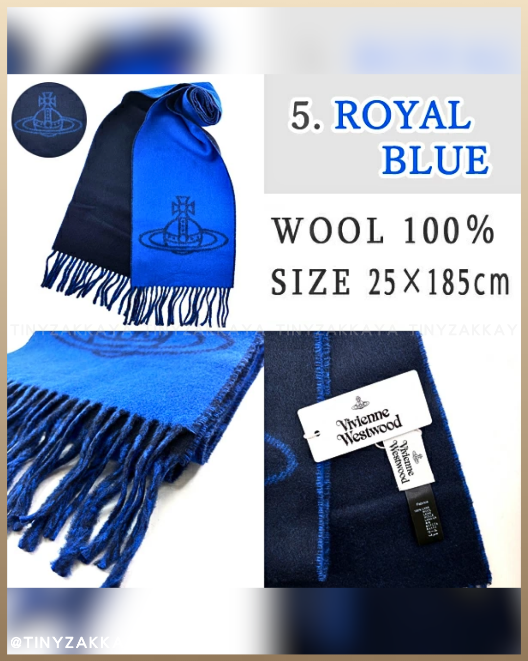 🇯🇵JAPAN ♥ 日本版Vivienne Westwood Double Logo Scarf復古風羊毛雙面頸巾披肩 \ 100% 羊毛製成，保暖又百搭 /