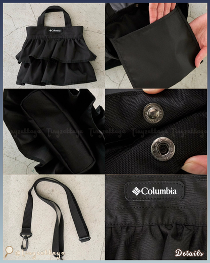 🇯🇵JAPAN ♥ Columbia × FREAK'S STORE New Woolley Cove Shoulder Tote 2WAY輕量 雙層荷葉邊小巧斜挎袋