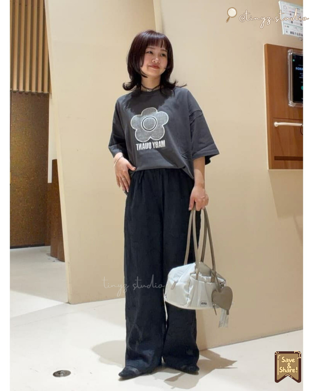 ☁️ 🇯🇵JAPAN ♥ MARY QUANT x Publux Mixed Material Daisy Art TEE 限定聯乘 花花 T恤 🧾 ɪᴛᴇᴍ ɴᴏ.：jrrk319