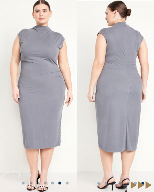 修身皺摺連身裙 ★產品編號🔎 SS-jon508730