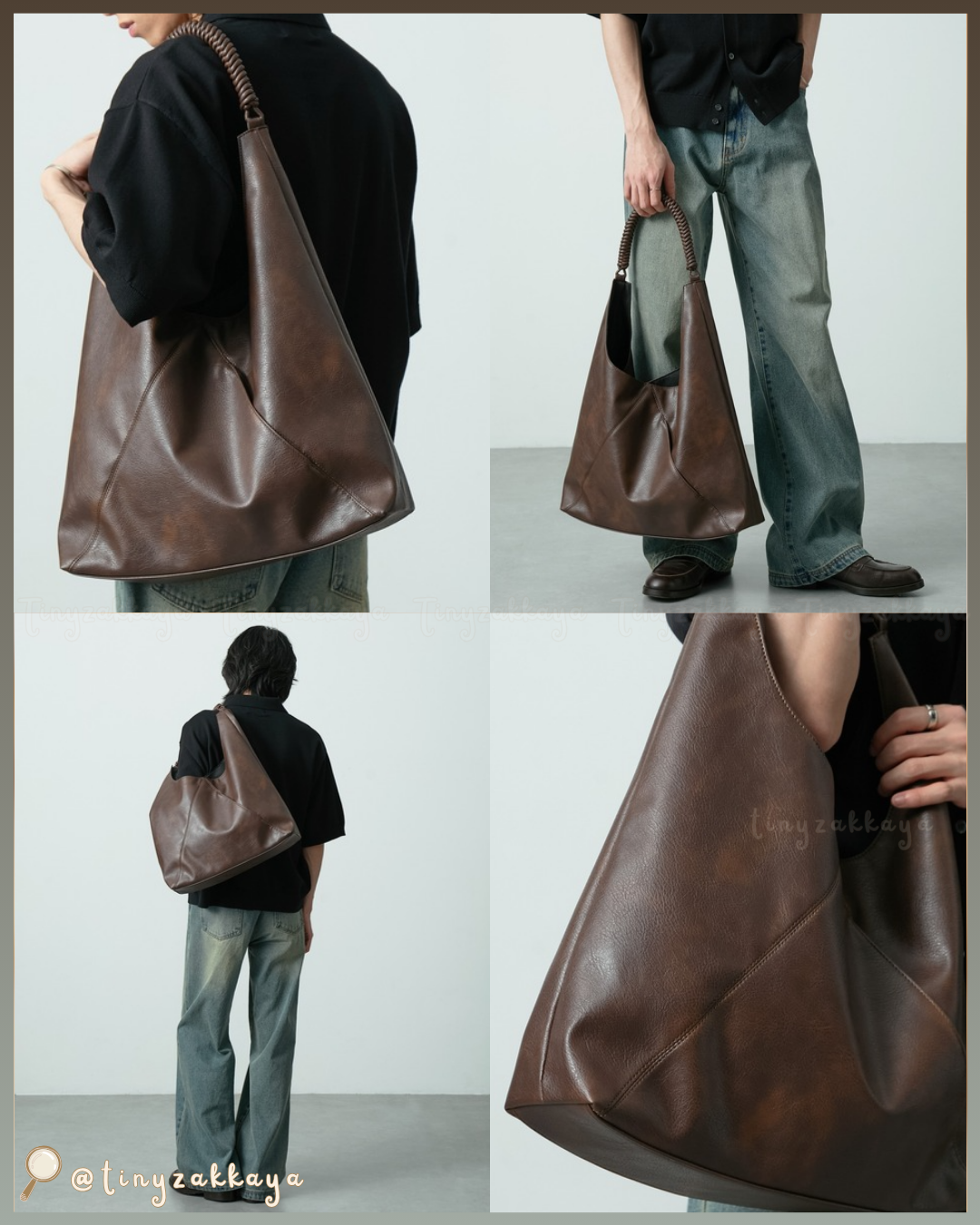 🇯🇵JAPAN ♥
CIYOT 編織手柄 麂皮皮革大容量肩背包 (3色入)
Vintage-style Braided-Handle Tote Bag