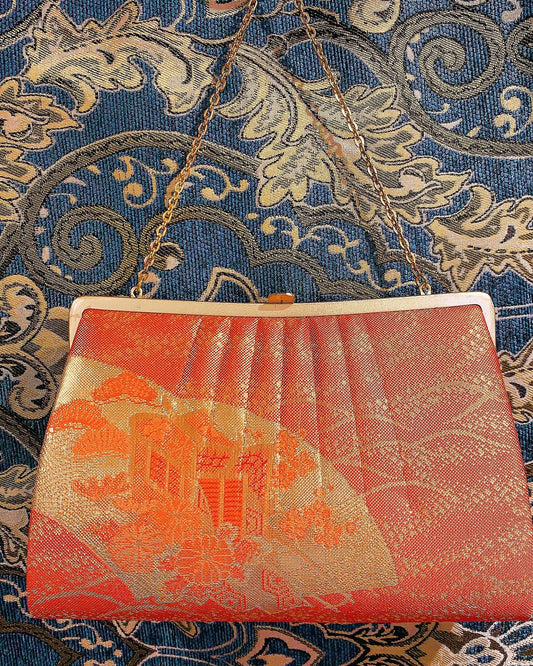 🇯🇵JAPAN Vintage ♡ Bags(Frame Purse/Frame Clutch/Kuchi Bag/Wallet)｜ 🇯🇵日本古著 ♡ 手袋(金襴錦織西陣織和裝手袋/口金袋/銀包)｜🔎 ss-vin162