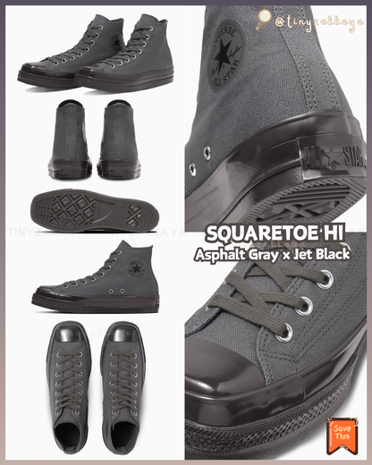 🇯🇵日本限定 ♥ CONVERSE ALL STAR SQUARETOE(SU OX / HI ) 方頭鞋 (高筒/低筒) \ 皮鞋外型＋球鞋舒適度＝完美平衡✨ ‪/