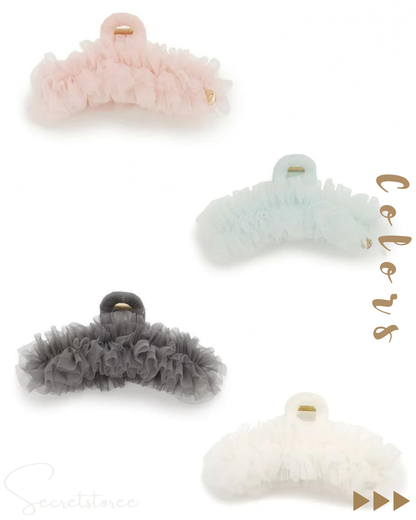 🇯🇵日本 SNIDEL Hair Clip 高貴網紗鯊魚夾★ 產品編號🔎 SS-JSSHGG242233