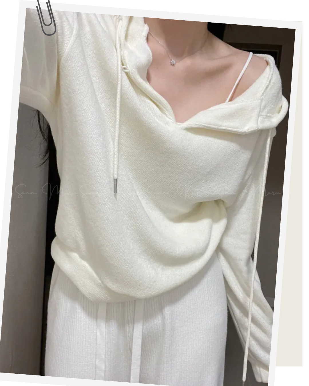 🇰🇷KOREA ♥ 安哥拉羊毛混紡連帽衫（2色）🔎 ɪᴛᴇᴍ ɴᴏ：SS-KSS96904371