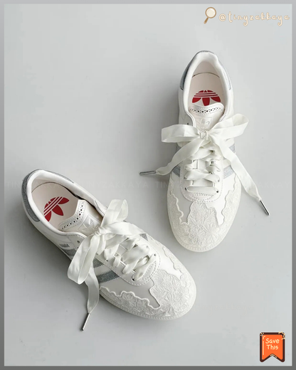 🇯🇵日本 ♥
ADIDAS SAMBA OG 2026年限定 Sneakers
白珠光蕾絲灰銀 銀蔥 奶油白 平底女鞋