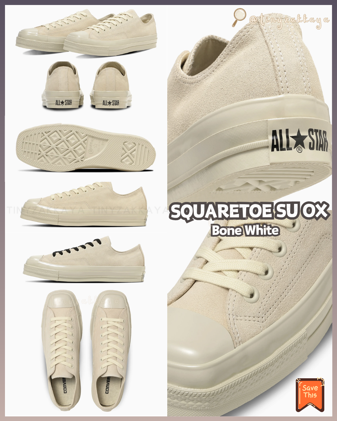 🇯🇵日本限定 ♥ CONVERSE ALL STAR SQUARETOE(SU OX / HI ) 方頭鞋 (高筒/低筒) \ 皮鞋外型＋球鞋舒適度＝完美平衡✨ ‪/