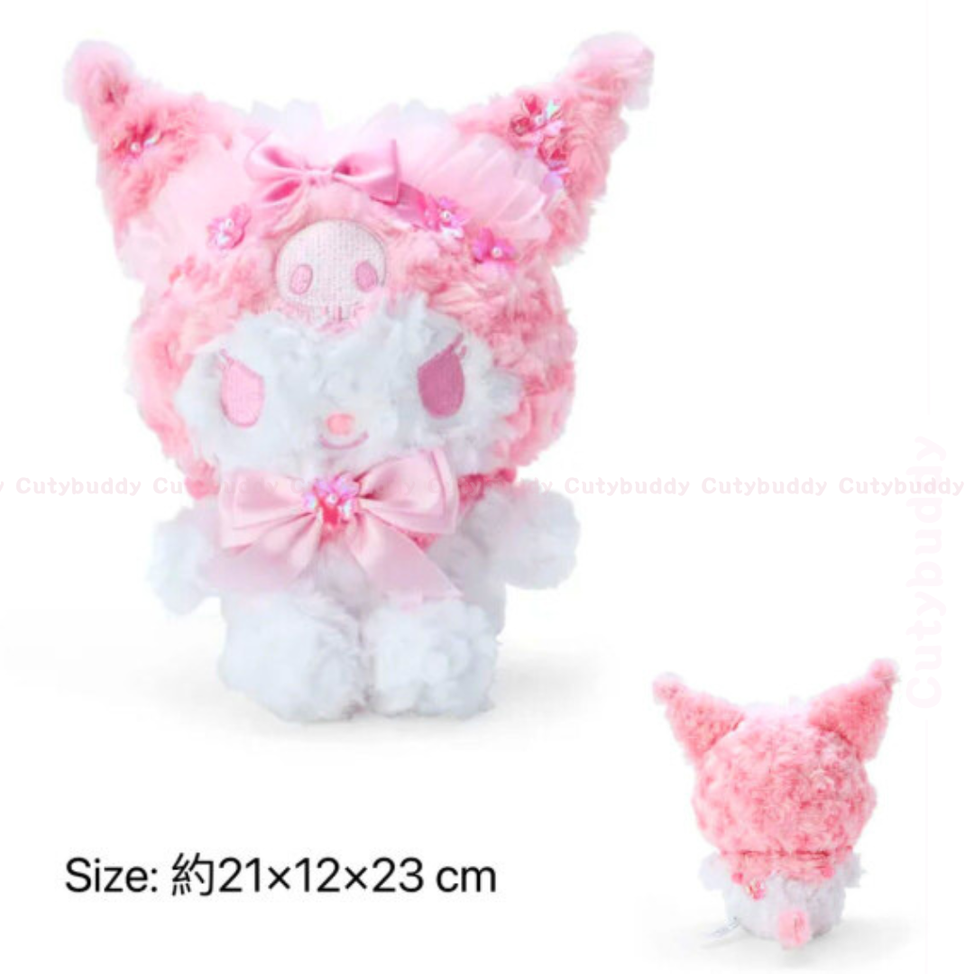 🇯🇵日本 SANRIO Kuromi Cherry Blossom style plush doll puppet  可羅米櫻花色公仔 サンリオ クロミちゃん ぬいぐるみ サクラ プレゼント グッズ コレクション 限定