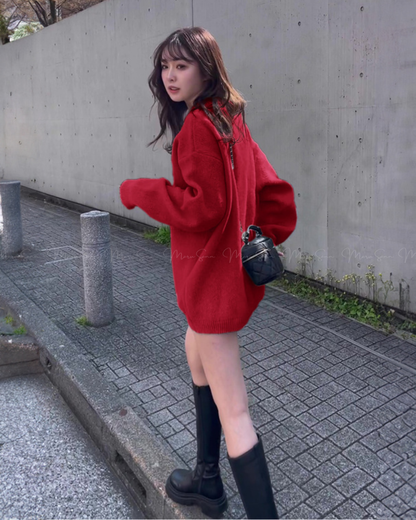 🇯🇵 JAPAN
♥ 粉嫩色男友風馬海毛寬鬆長版針織毛衣

🔎 ɪᴛᴇᴍ ɴᴏ.： SS-jg12380