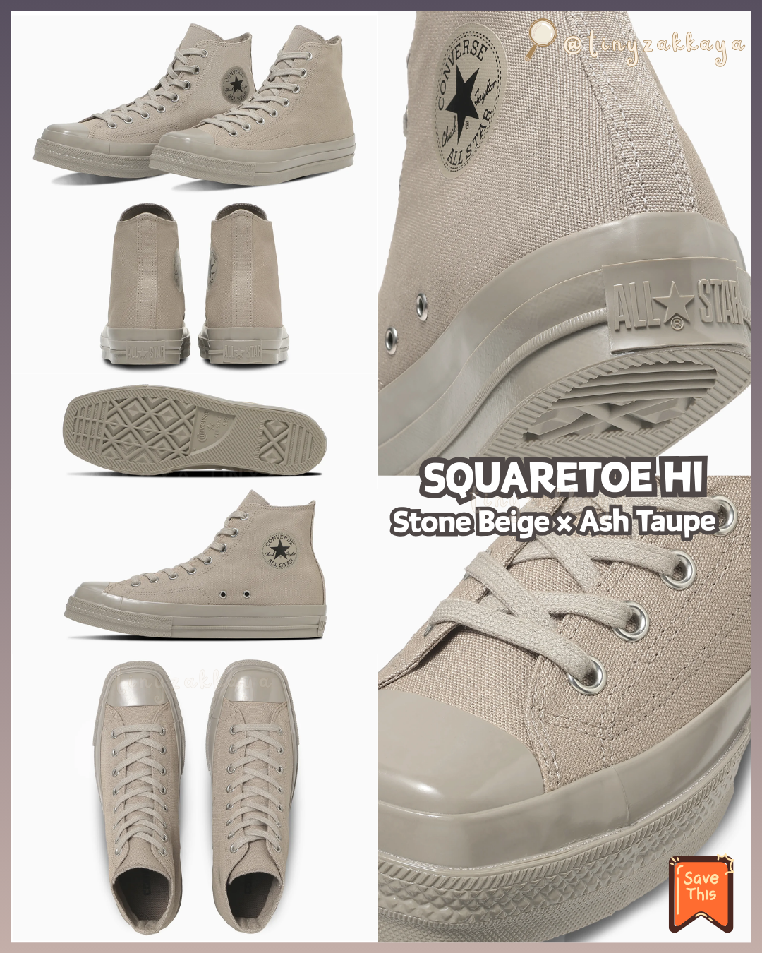 🇯🇵日本限定 ♥ CONVERSE ALL STAR SQUARETOE(SU OX / HI ) 方頭鞋 (高筒/低筒) \ 皮鞋外型＋球鞋舒適度＝完美平衡✨ ‪/